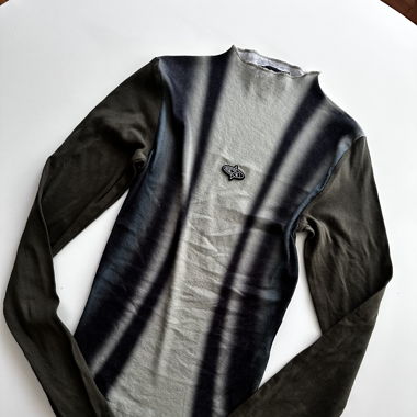 Y2K Style Sheer Longsleeve Shirt (S)