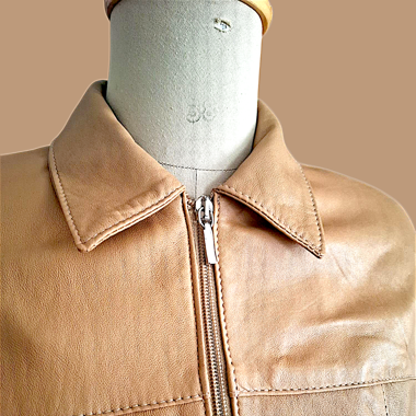 Veste en cuir camel taille S vintage parfait état 