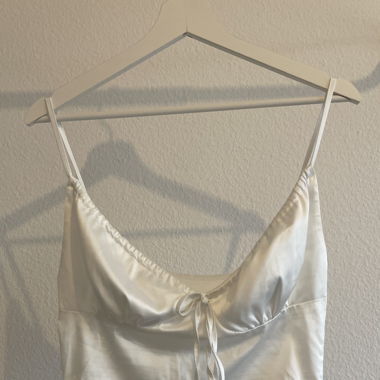 ‘Silk’ top in ivory