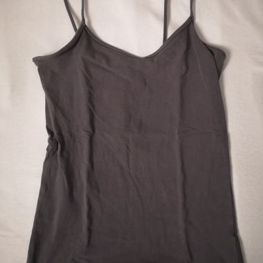 Top con spalline sottili grigio Forever 21