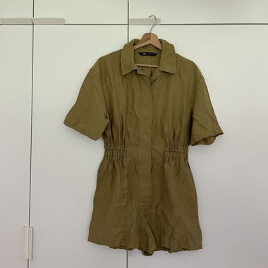 ZARA JUMPSUIT OLIVE GREEN