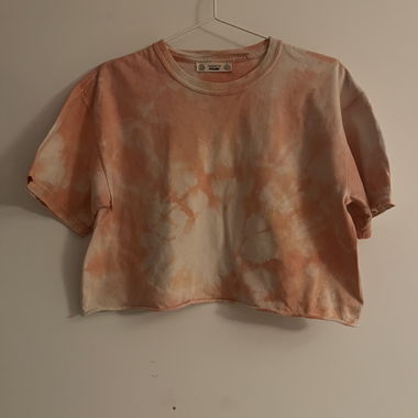 T-shirt crop batik rosa