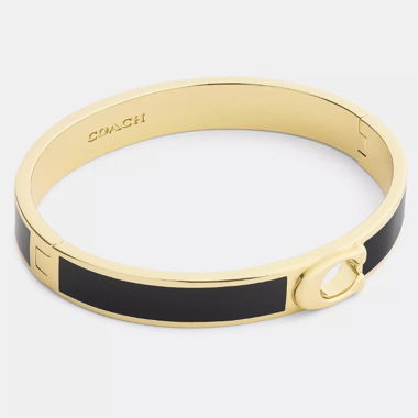 Bracelet jonc Coach doré