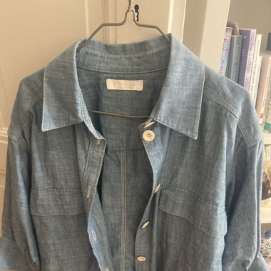 Chloé large jeans blouse 