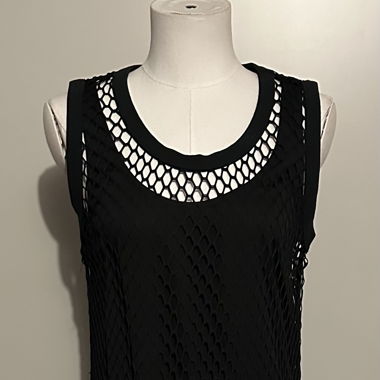 Abito in rete nero Calvin Klein