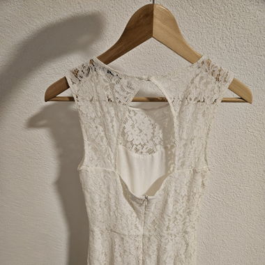 Spitzenkleid weiss