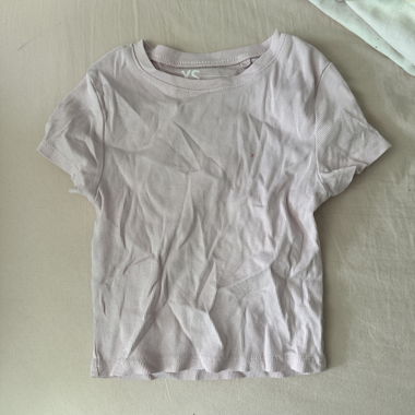 T-shirt rosa a coste