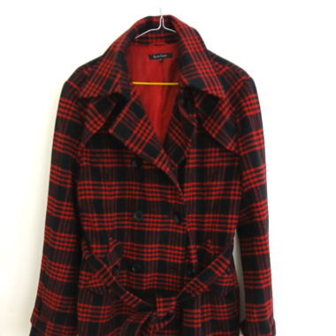 GATE Coat Tartan Pattern size 42