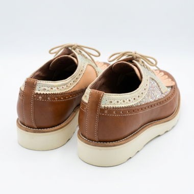 Scarpe Oxford bicolore
