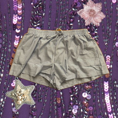 Gestreifte Shorts mit Gummibund