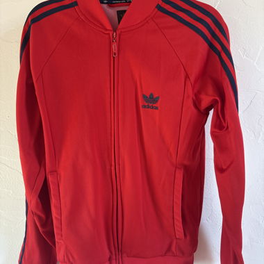 Giacca da training adidas rossa