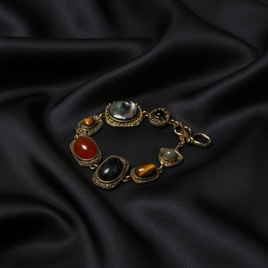 Bracciale Charm Vintage Multi-Pietre