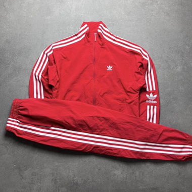 Survêtement Vintage Adidas Firebird Rouge Taille XS