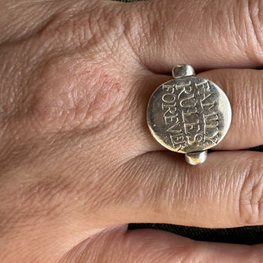 enSoie Ring Familie Rules Forever