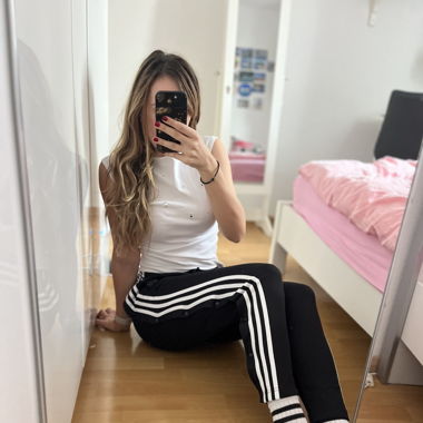ADIDAS Knopf Trainerhose Grösse M