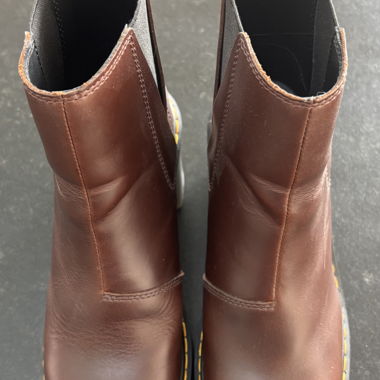 Leather heeled ankle boots