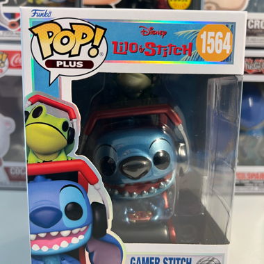Funko POP Lilo et Stitch Stitch (Gamer) Métallique