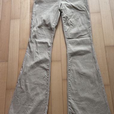 Beige Flared Jeans