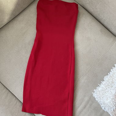 Abito tubo rosso