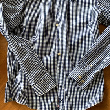 Chemise à carreaux N.Z.A. bleu/blanc XL