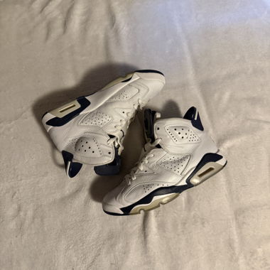 Air Jordan 6 blu/bianco