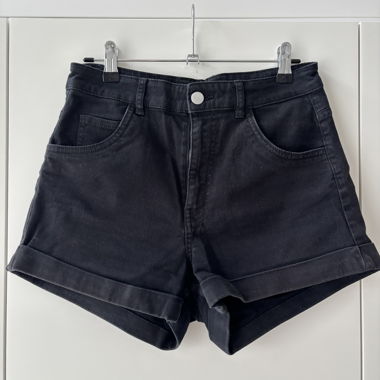 Schwarze Denim-Shorts EU 38