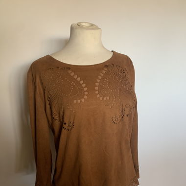 Haut camel en daim