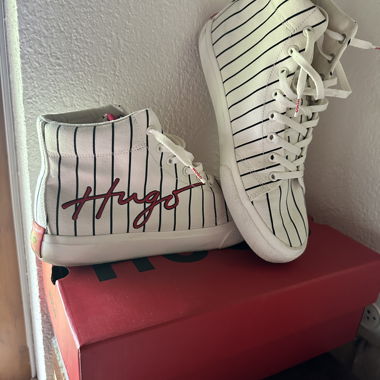 Sneaker alte HUGO a righe