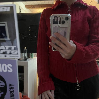 Pull en maille rouge Tally Weijl
