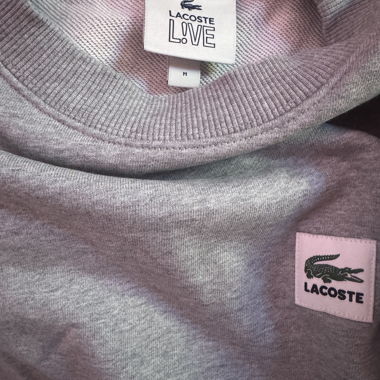 Sweat Lacoste gris
