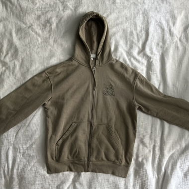 Olive Zip-Hoodie