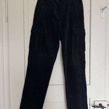 Pantaloni in velluto a coste Rifle neri