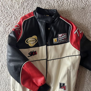 Veste effet biker 