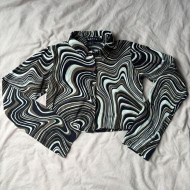Crop top à imprimé 