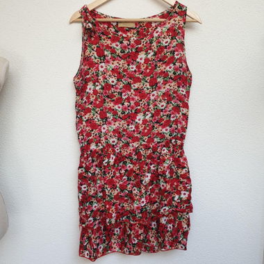 Red Floral Mini Dress