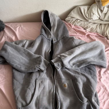 Carhartt grey zip hoodie