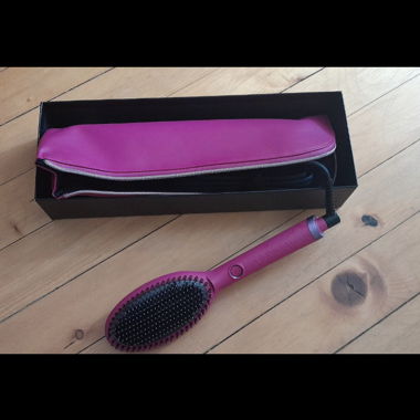 GHD Glide beheizte Haarbürste rosa