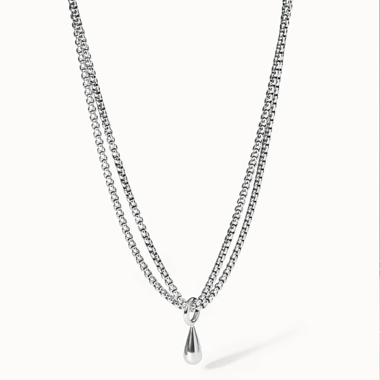 Silver Raindrop Necklace