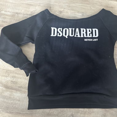 Pullover schwarz Schulterfrei Gr. S/M 