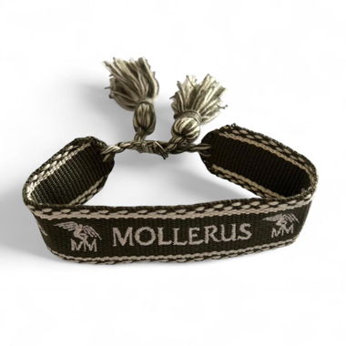 Bracelet en tissu Maison Mollerus olive