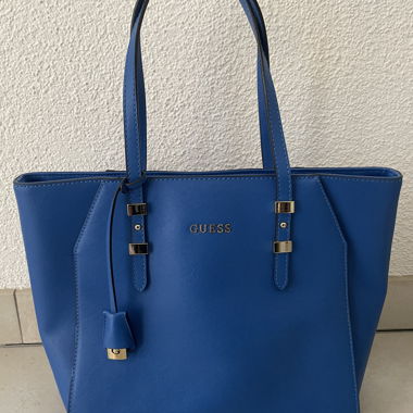GUESS blue shopper bag