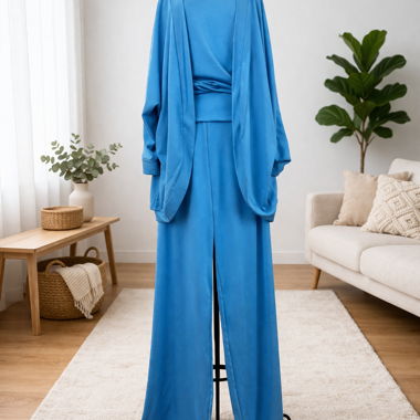 Light Blue Three-Piece Suit