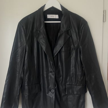 Black leather jacket