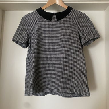 T-shirt with Claudine collar