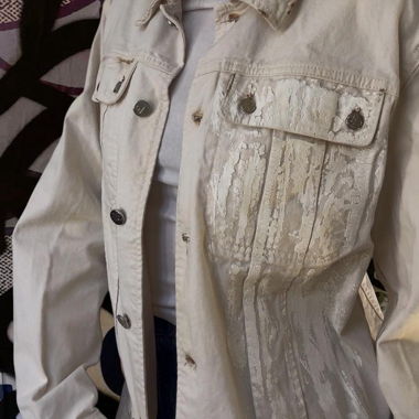 Beige Denim Jacket GF Ferré