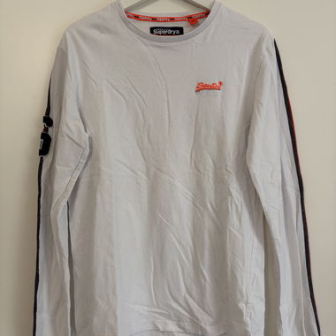 T-shirt manica lunga Superdry bianco M