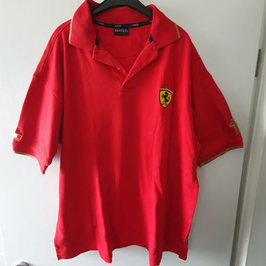 Offizielles Vintage-Ferrari-F1-Poloshirt