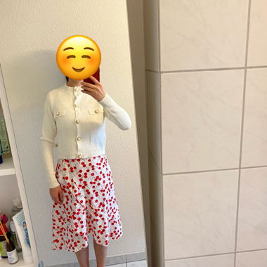 Veste blanche en maille