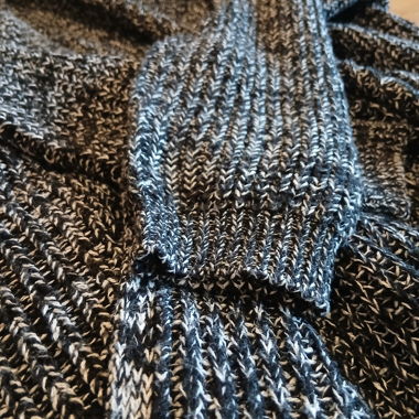 Warme Strickjacke