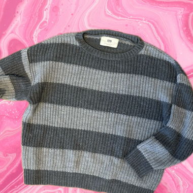 Pull en maille à rayures
